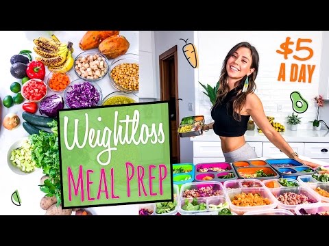 1 WEEK VEGAN MEAL PREP TO LOSE WEIGHT for $5 a DAY