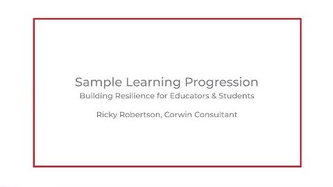 Ricky Robertson | Sample Learning Progressions