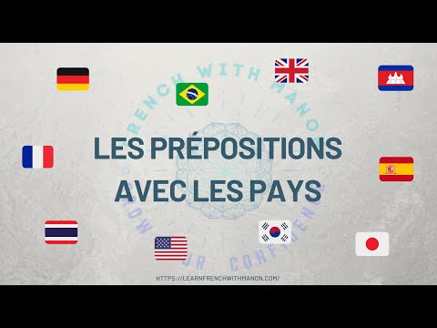 Prépositions et pays en français