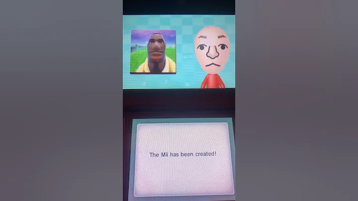 Fortnite Default Skin Mii with 3DS Camera #shorts #nintendo #funny