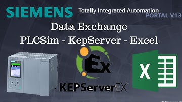 Siemens TIA Portal Tutorial #6 Connect DDE Excel - KepServer OPC - PLCSim