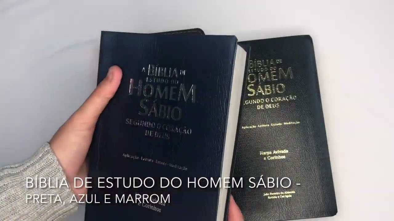 A Bíblia de Estudo do Homem Sábio e com Harpa e Corinhos