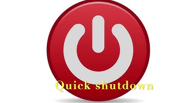 how to create a quick shutdown button on your windows 10 , 8 Desktop Computer .