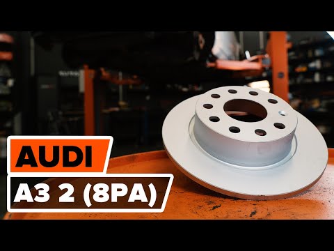 Kaip pakeisti galiniai stabdžių diskas AUDI A3 2 (8PA) [AUTODOC PAMOKA]