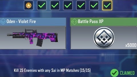 Call Of Duty Mobile Kill 15 Enemies with Sai in MP Matches Task Complete
