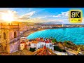 Trip to spain in 8k ultra  travel to the best places in spain tour with relaxing music 8k tv