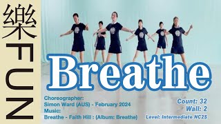 Breathe Line Dance--世界排舞 樂FUN--Music/Breathe - Faith Hill : (Album: Breathe)