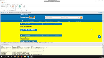 How to scrape contact Telephone number, website and address from ThomsonLocal website | Webharvy