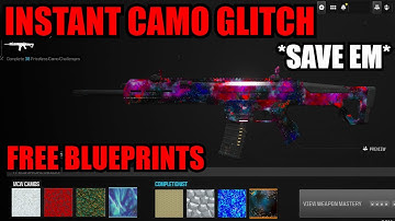 *NEW* INSTANT CAMO/BLUEPRINT GLITCH MW3! *SAVE EM* MW3 CAMO GLITCH! MW3 GLITCHES! WARZONE GLITCH!
