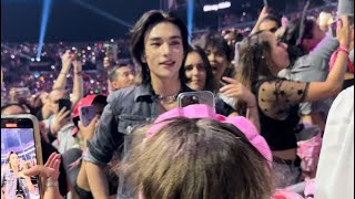 Hyunjin in the crowd during “Topline” at KCON LA 2023