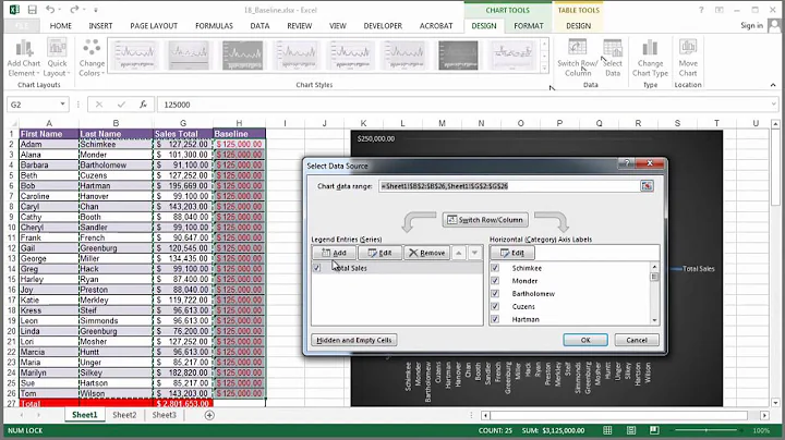 How to Create a Baseline With Excel : Using Excel & Spreadsheets