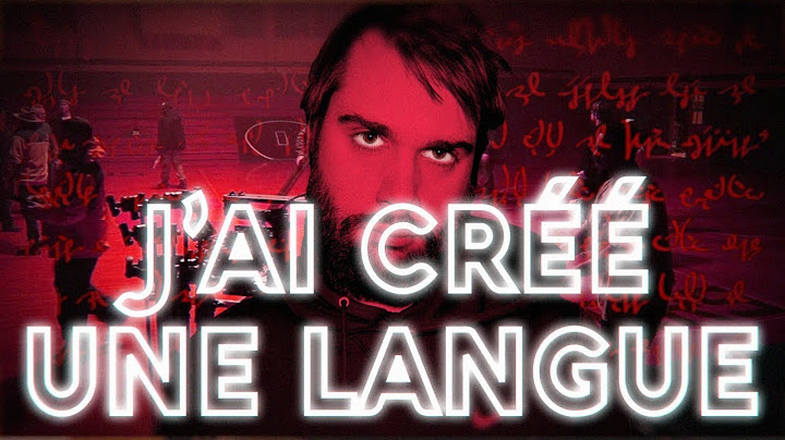 J'ai créé UNE LANGUE pour UNE SÉRIE