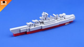 Lego USS Missouri BB-63 WW2 Military Battleship - (Tutorial)