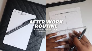 After Work Routine | WFH Evening Routine | Planner Edition | Cloth and Paper A5 Planner