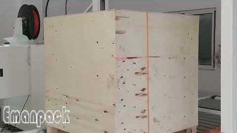 Inline pallet strapping machine PET pallet strapper