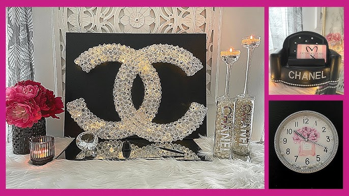 DIY DOLLAR TREE CHANEL DUPE, CHANEL INSPIRED, HOME DECOR IDEAS