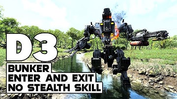 SCUM D3 Bunker Enter & Exit | No Stealth Skill | New Mech Robots | 0.85 Update