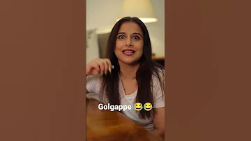 Golgappe | Funny Comedy by Vidya Balan| Tapam Entertainment | #shorts #reels