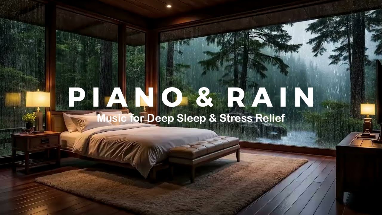Relaxing Rain & Soft Piano – Sleep Music for Mental Calm and Emotional Healing