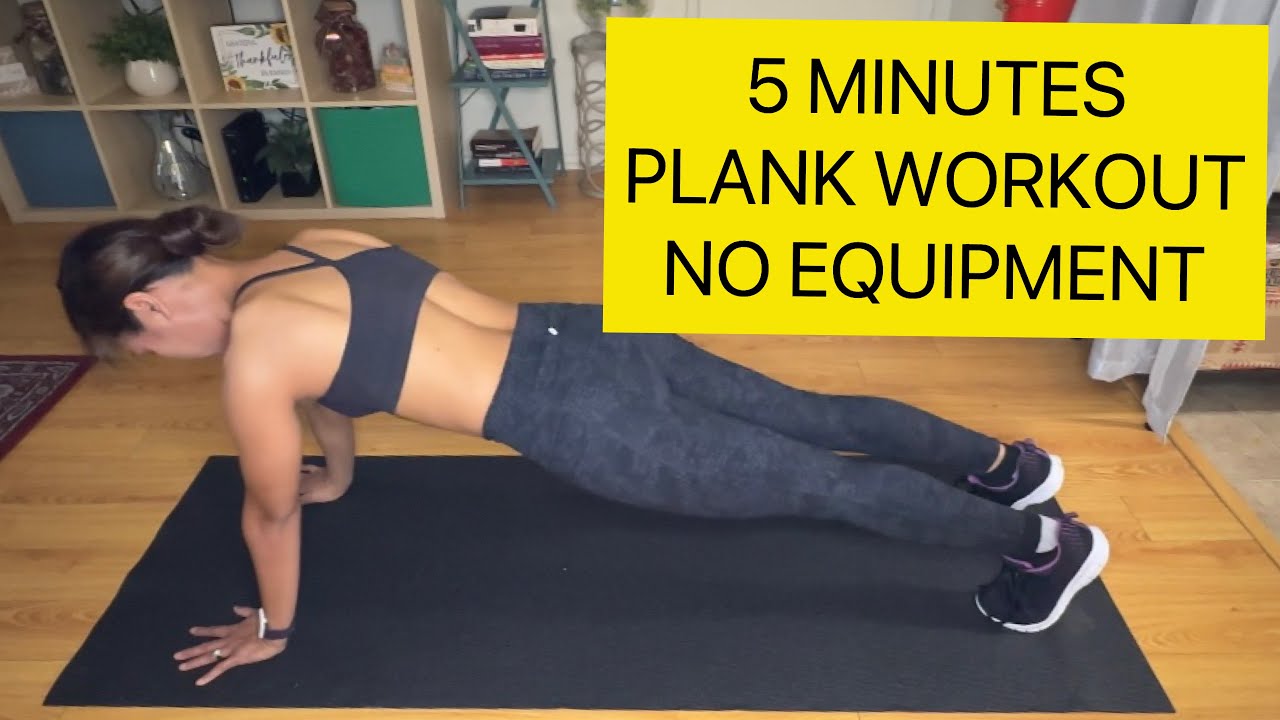 DAY 7: 5 MINUTES~ AB PLANK CHALLENGE For Beginners | Workout Routine At ...