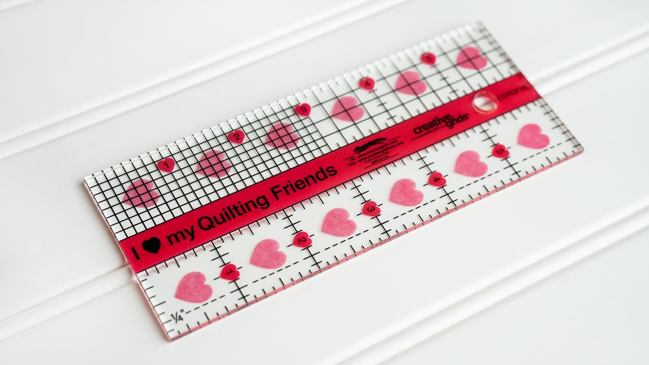 2.5 x 6 Inch I love My Quilting Friends Ruler | a Shabby Fabrics Notion ...