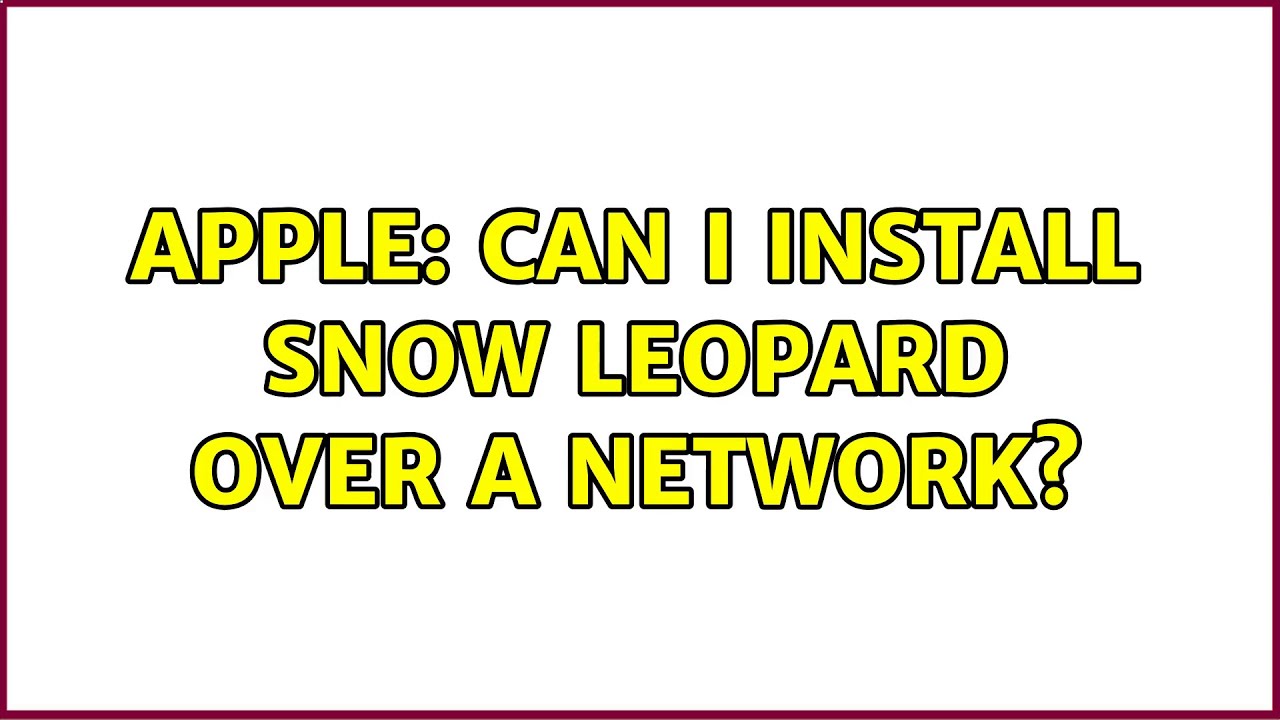 apple snow leopard offline updates