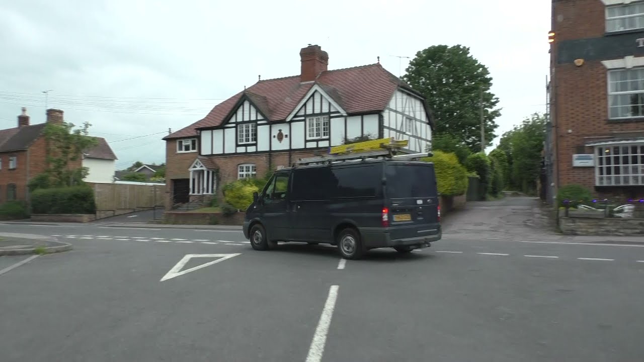 Driving On Barley Meadows, High Street & Village Green, Inkberrow, Worcester, England 19th June 2021