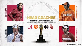 College Football Playoff Semifinal Head Coaches Joint News Conference
