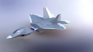 F22 Raptor  Solidworks 3D Printing Model  Surface modeling in Solidworks