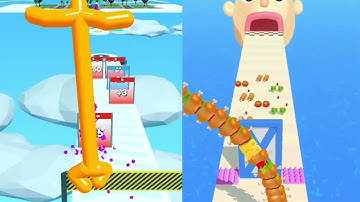 Satisfying Mobile Games | SANDWICH RUNNER vs TALL MAN RUN | Max Level Update Gaming