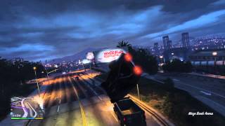 Grand Theft Auto V 5 - Funny Hilarious Dump Truck Landing!!! GTA