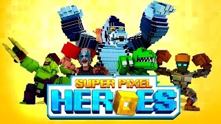 Real Steel Pixel Atom Noisy Boy Midas Zeus Super Pixel Heroes Ios Android Gameplay