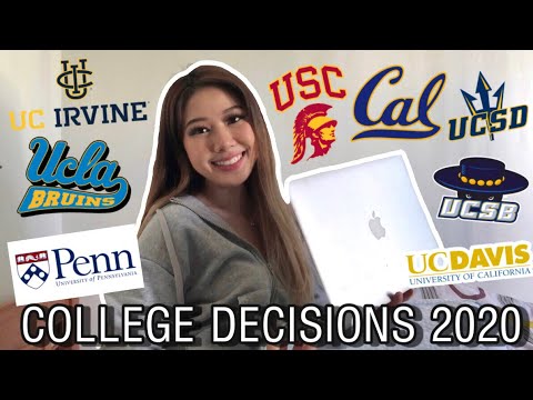 COLLEGE DECISION REACTIONS 2020 (UC Berkeley, UCLA, UPenn, USC, etc)