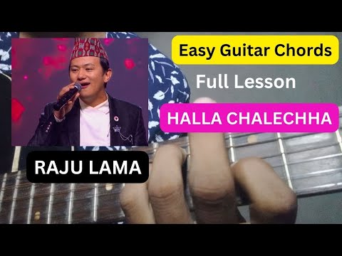 Halla Chalechha – Raju Lama | Guitar Lesson | Easy Guitar  Chords | Asga Music