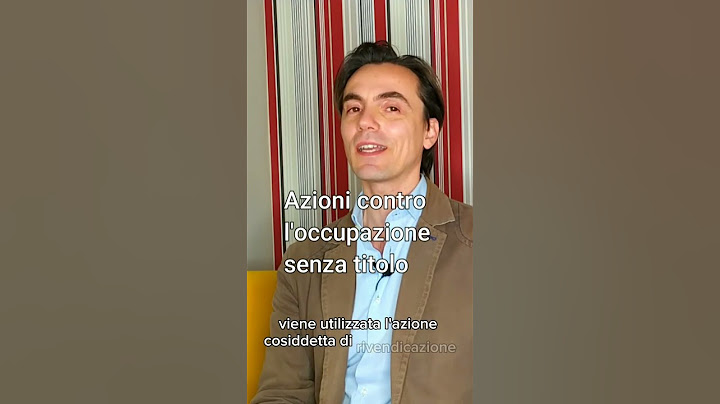 rimedi contro l'occupazione senza titolo