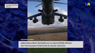 Ukrainian Pilot Showed Attack on Russian Positions in #slowmotion