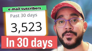 How I gained 3500 email subscribers in 30 days