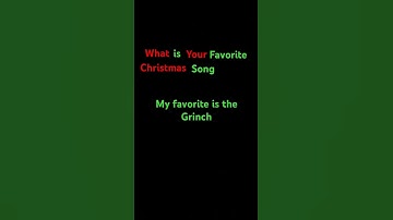 Thumbnail of What is your favorite Christmas song?#Grinch￼