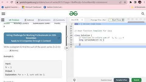 GFG | Sum Of Series| Practice Problems