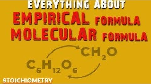 Finding Percentage Composition, Molecular and Empirical Formulas (With Examples) | Stoichiometry