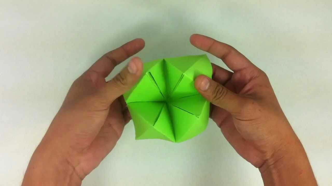 Comecocos de papel - Juegos con origami - YouTube