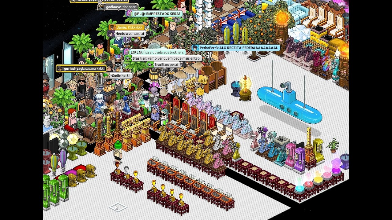 X1 de raros HABBO HOTEL + 1 MILHÃO NO QUARTO - Godinho vs Brazilian e MCGU