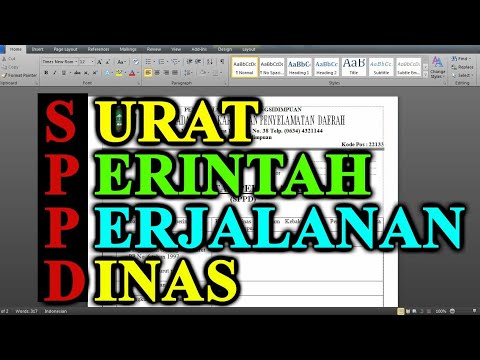 Video: Cara Mengisi Surat Perintah Pelaksanaan