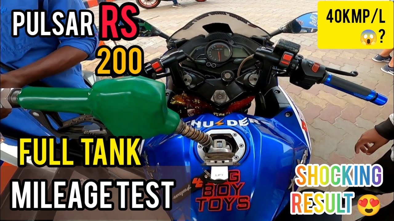 pulsar-rs-200-full-tank-mileage-test-jenuine-review-youtube