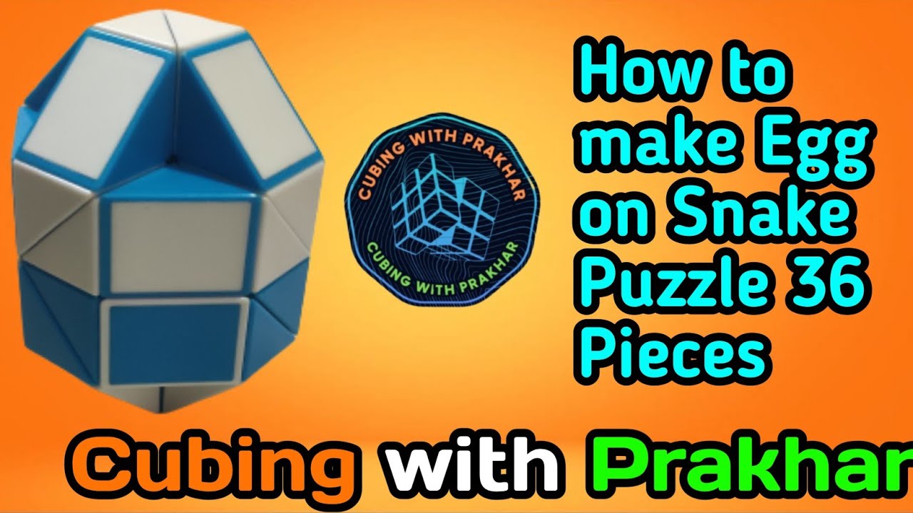 How to make Egg🥚using Snake Puzzle| 36 Pieces|