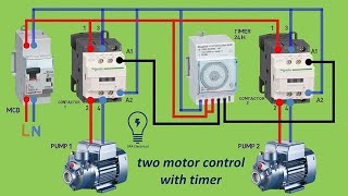 How to run two motor in 24 hour Timer Setting | Two motor starter automatic control | SRA Electrical screenshot 2