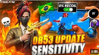 OB 53 UPDATE  ✅️ No Recoil sensitivity 😱💯  sensitivity trick for free fire 🔥  @MARCO_VRX_50 