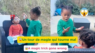 😳 La magicienne rate son coup😂 @BabyLuke_  #matifamily #funny #babyluke #matifa #prank #magic