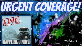 ❄️BREAKING - First Winter Storm Dumping HUGE Amounts Of Snow Live Weather Coverage