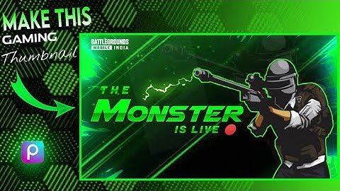 How To Make Gamimg Live🔴 Stream Thumbnail On Android | Pubg Thumbnail